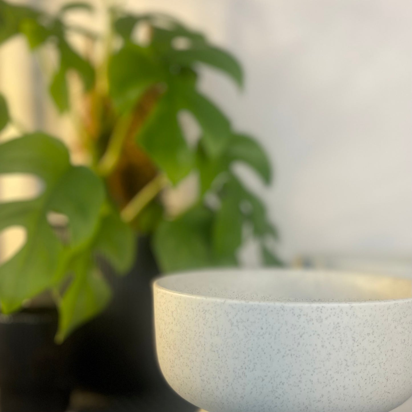 Pedestal Bowl 12cm Speckled Dove