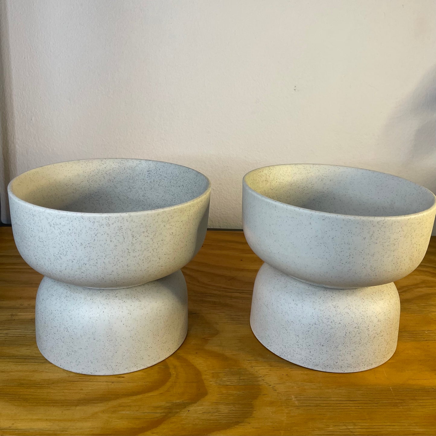 Pedestal Bowl 12cm Speckled Dove