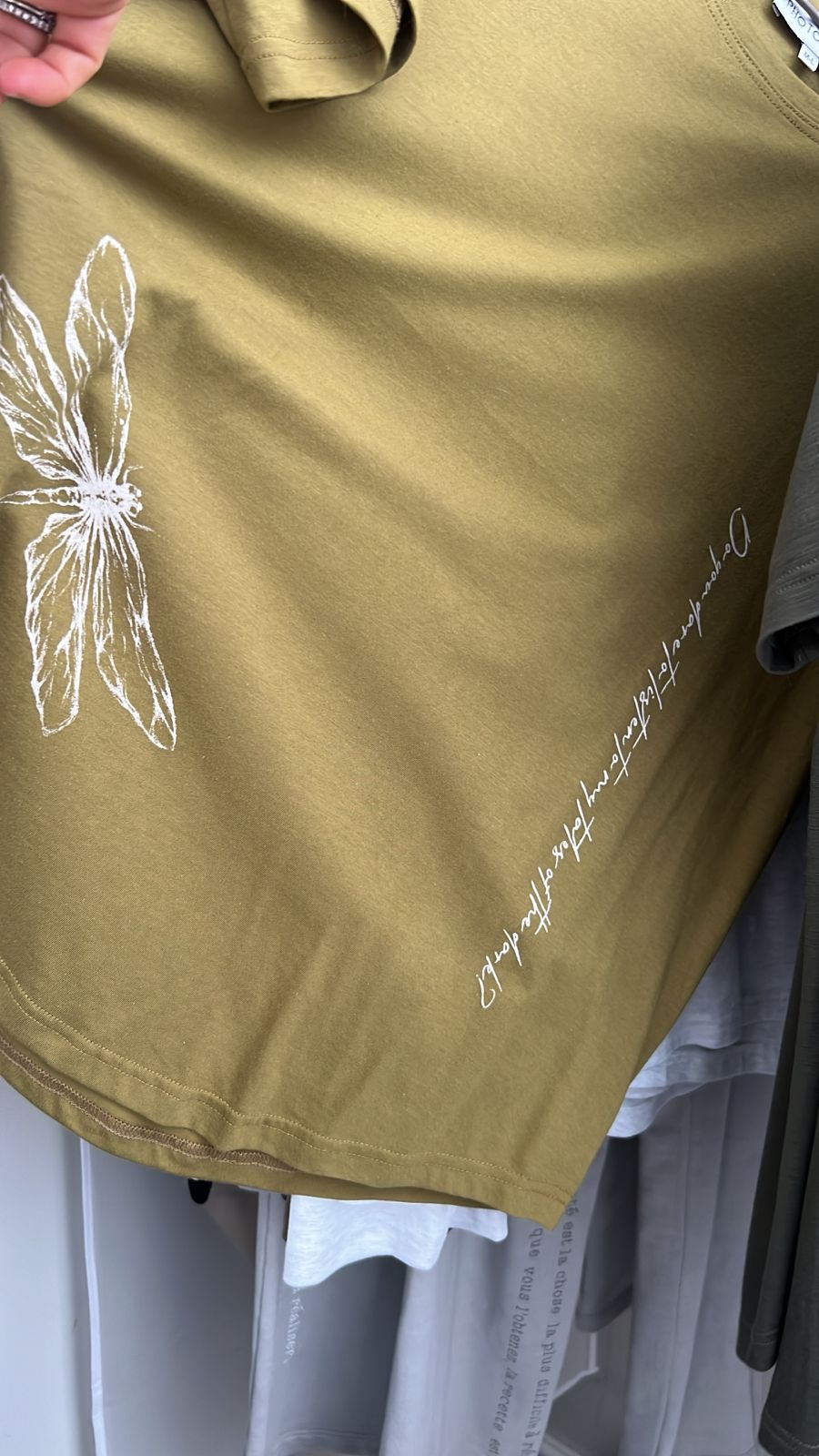 Olive/Mustard Shirt with Artist Print