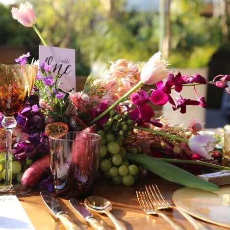 Boho Table florals Event decor 