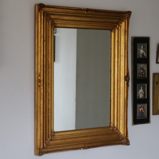 Vintage Gold Leaf Moulded Mirror