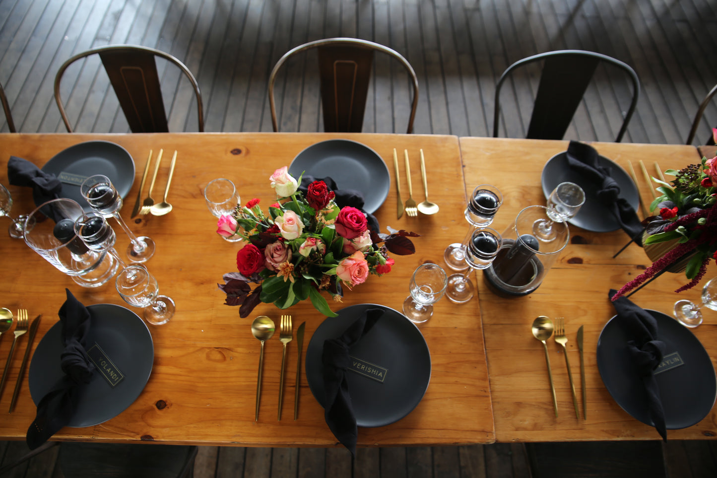 Gold cutlery Event Rental