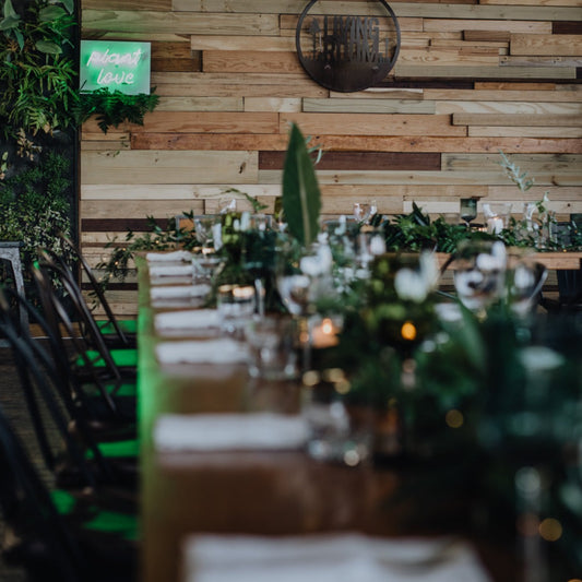 Lush Green & Gold Modern Wedding