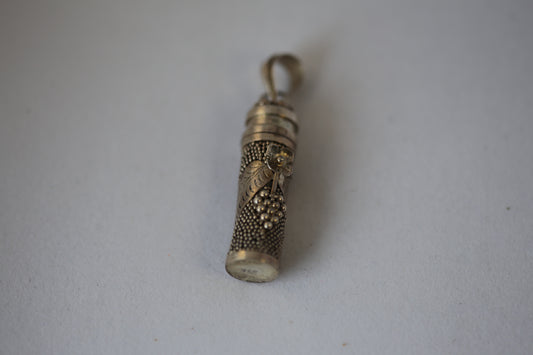 Large Opening Secret Space Parfum Pendants with FLORAL & Philigre 925 Silver Details