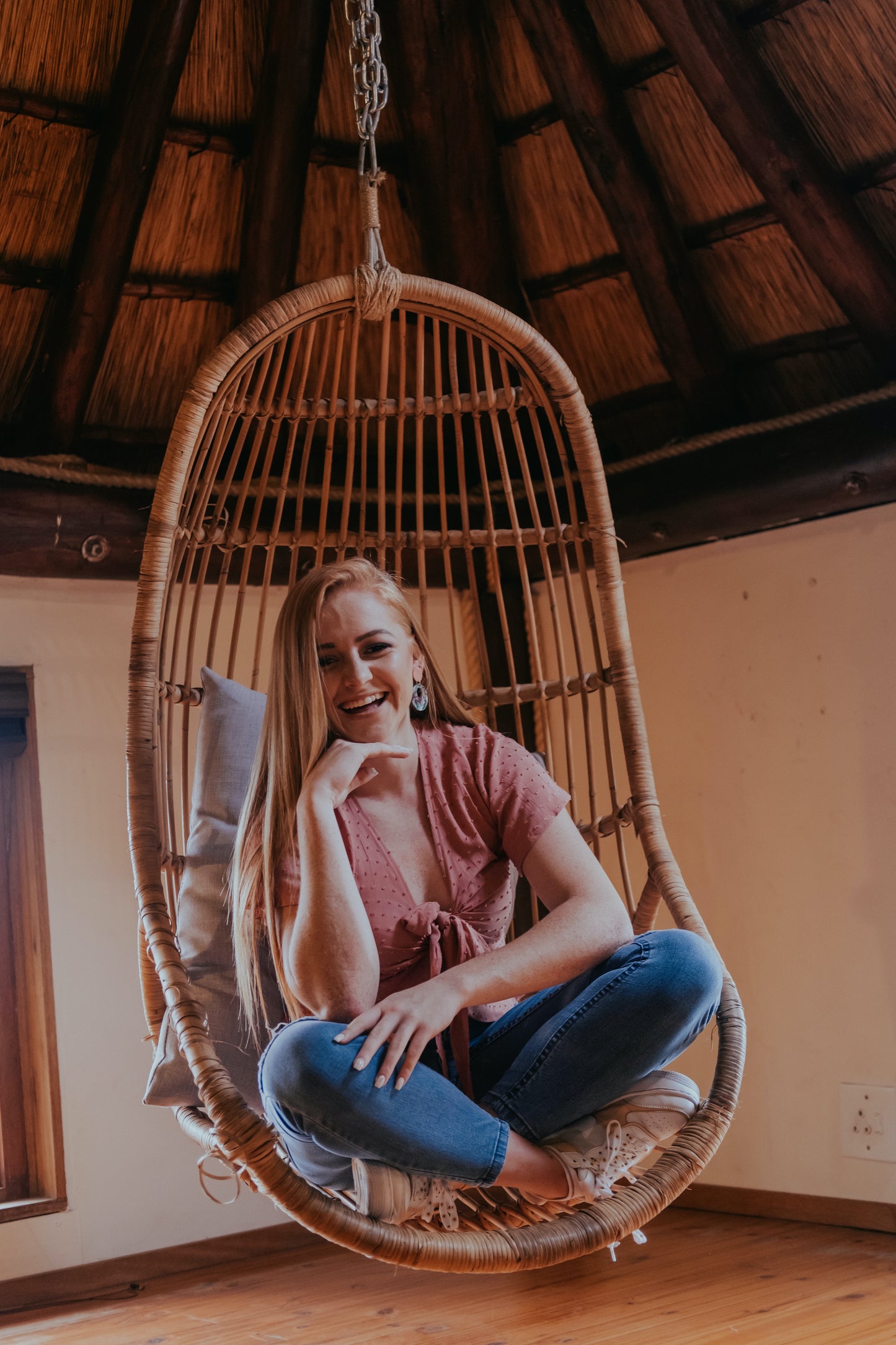 Wicker Hanging Chair Event Decor Furniture Rental Johannesburg