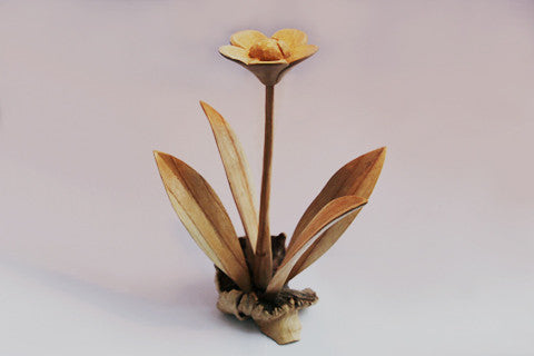 Carved Wooden Flower