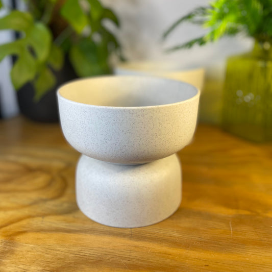 Pedestal Bowl 12cm Speckled Dove