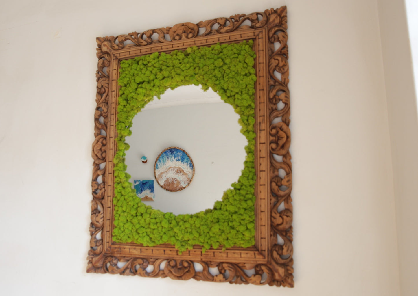 Ever Moss Framed Mirror