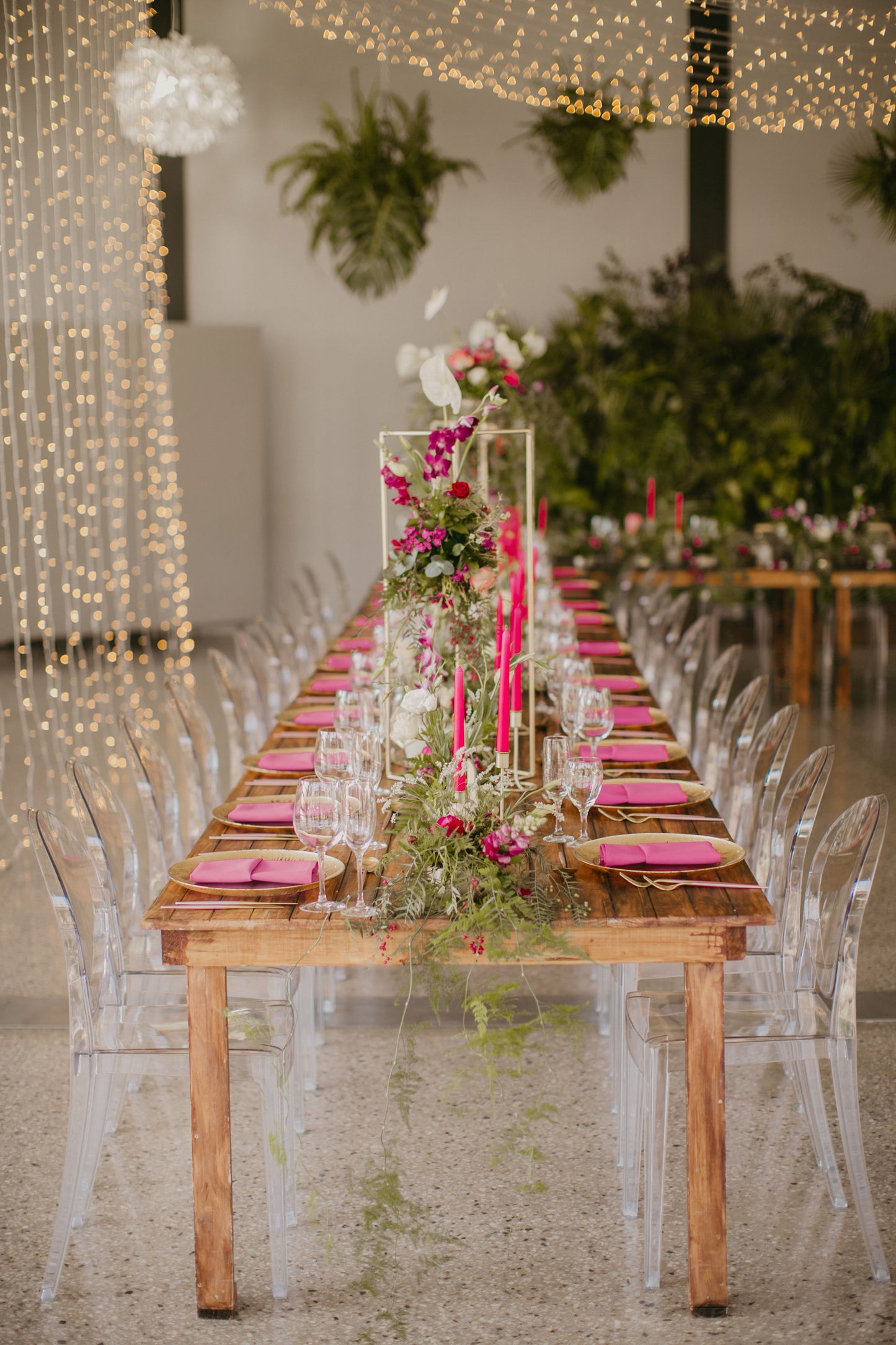 Gold Pink & Greenery Wedding