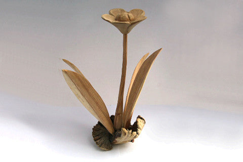 Carved Wooden Flower